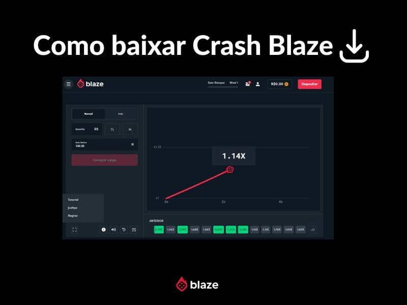 Download Blaze app and bet on Crash